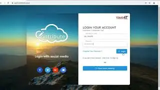 Contribute Cloud Tutorial 3.0 - Login