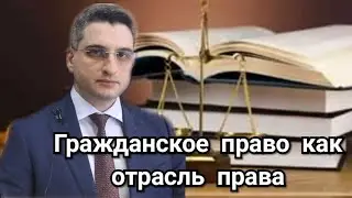 Civil law as a branch of law. Lecture by PhD in Law Abramov Yuri Viktorovich