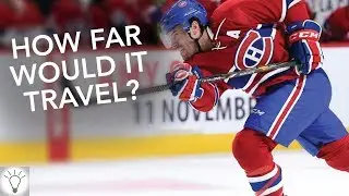 How FAR Would Shea Weber's Hardest Shot Travel On Open Ice?! (NHL)