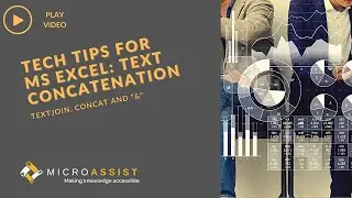Microsoft Excel:  Text Concatenation - Textjoin, Concat and "&"
