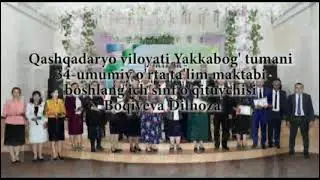 Ustoz 2021 tanloviga Boqiyeva Dilnoza Qo'qonovna tayyorlagan videorolik