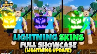 ALL Lightning Skins FULL SHOWCASE! (Blox Fruits Lightning Update)