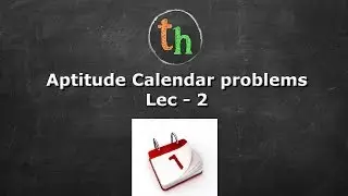 aptitude calendar problems lec - 2