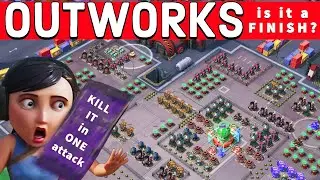 OUTWORKS with SHIELD standing 😳 is it a FINISH? - BOOM BEACH best operation attack strategy/gameplay