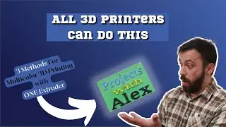 Multicolor 3D Prints with one Extruder (How To)