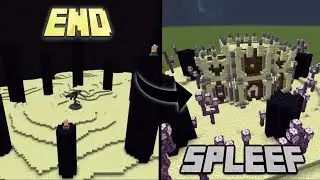 I turned Minecraft's End into a Spleef Game! #spleef