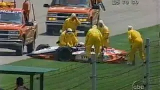 Scott Pruett crashes, 1995 Indianapolis 500