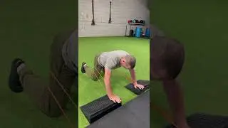 Inverted Slant Board Band Shoulder Presses