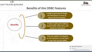 Smart ODBC Tools in Tally.ERP 9