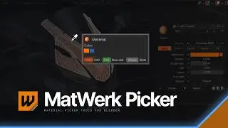 Blender material picker, editor and PBR tool | MatWerk