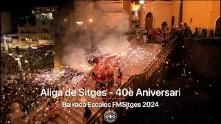 Àliga de Sitges. 40è Aniversari. Baixada de les Escales de la Punta. FMSitges24