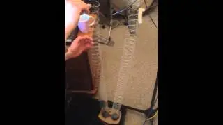 Feedback through a homemade spring reverb