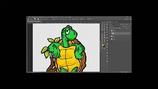 Рисуем черепашку. Уроки фотошоп для детей