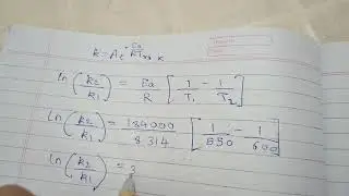 Chemical reaction kinetics - GATE