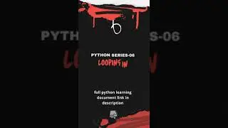 looping statement in python | python for beginners | python full course-06 | python programming