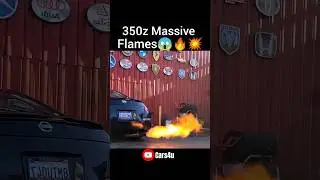 350z Massive Huge Flames😱🔥#nissan #350z #massive #flames #nissan350z