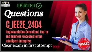 SAP C_IEE2E_2404 Certification Questions and Study Material [Latest]