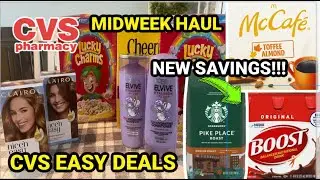 CVS MIDWEEK HAUL THRU 7/13 | ***Savings on Starbucks & Boost!