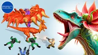Strongest Dilophosaurus in Merge Dinosaurs Battle Fight