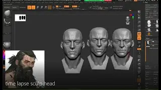 Tự Học 3D Online - Time Lapse Hướng Dẫn Sculpt  Đầu  cho các bạn bạn học viên.