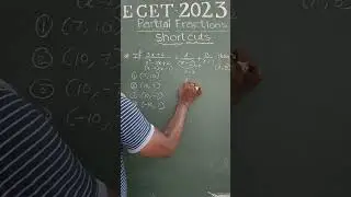 Free Ecet Logics || Techniques||Partial Fractions Short Cut#3