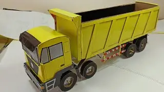 Wow.HOW TO MAKE DUMP TRUCK From Cardboard AT HOME(Shacman truck)