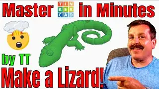 Make a 3D printable Tinkercad Lizard Keychain in Minutes! Thanks TT 💯🔥