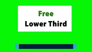 Blue Non copyright Green Screen Chroma HD Lower Third