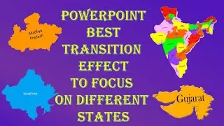 Powerpoint Transition to focus on different states | innovative way of Presentation 