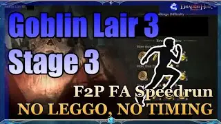 👿Season 2 F2P Goblin Lair 3-3 SPEED RUN NO LEGGO 👿
