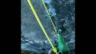 Scary Trad Climbing Fall on Train Time!