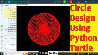Circle Design Using Python Turtle Graphics | Easy Python Coding Drawing Art For Beginners