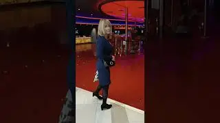 Crossdresser walking in the mall