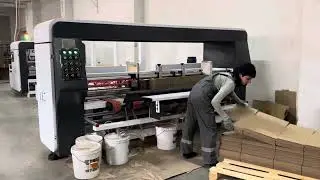 Склейка коробок. Фальцевально-склеечная линия AFGM-2400