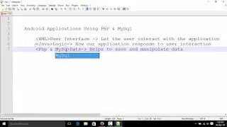 The Complete Android Development Working With Databases Using Mysql & PHP Free Preview Course!