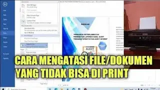 How to solve word files/documents that can't be printed