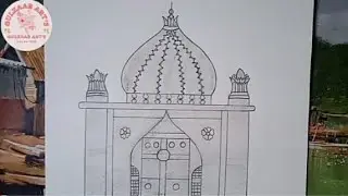Khwaja  Garib Nawaj Drawing | Ajmer Sharif Dargah Drawing Easy Steps #drawing