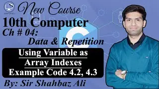 Using Variables as Array Indexes in C Programming | 10th Computer Chapter 4 | 