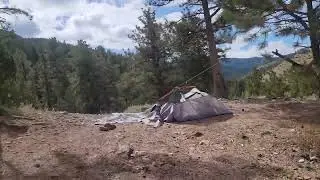 Off road 4x4 driving up the mountain, VW Atlas in Idaho Springs Colorado