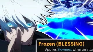 GOJO BUILD in BLOX FRUITS! | Frozen Midnight Blade + Portal PVP
