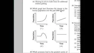 Question 25 Human Population Growth Living Environment Regents January 2014
