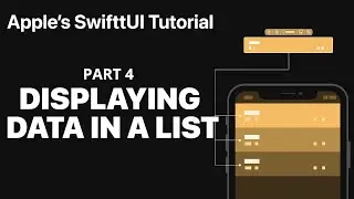 Displaying Data in a List - Following Apple's SwiftUI tutorial PART 4