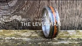 Making of the Leviathan Ring: Damascus, Whiskey Barrel & Meteorite