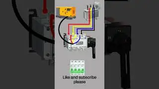 electric manual changeover switch connection | changeover connection |simple connection changeover