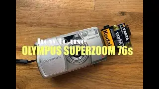 OLYMPUS SUPERZOOM 76s 35mm film camera how to load a film and use