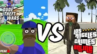 Los Angeles Crimes VS DUDE THEFT WARS | ULTIMATE COMPARISON
