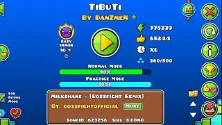 Geometry Dash- TiBuTi By DanZMen 90% (Last Progress Before 100%) 