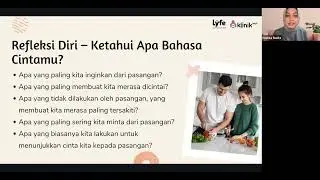 Klinik Kecil - Mengenal Love Language Pasutri - 19 November 2022