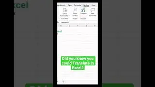 Translate in Excel #shorts