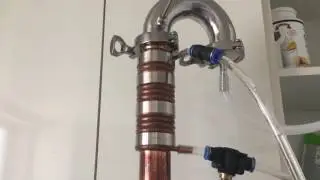 Дробная перегонка спирта сырца из мучной браги.